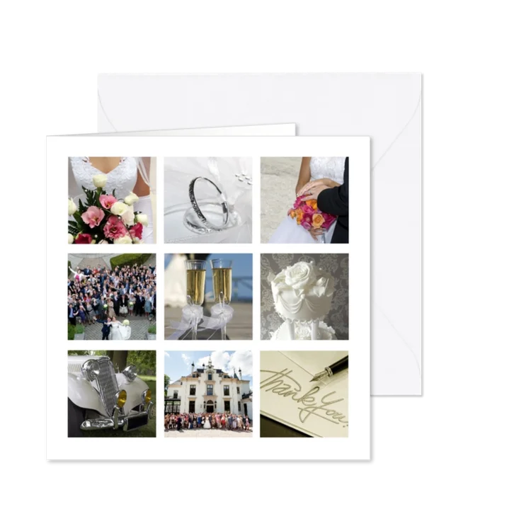 Collage Trouwen 9 foto's - BK