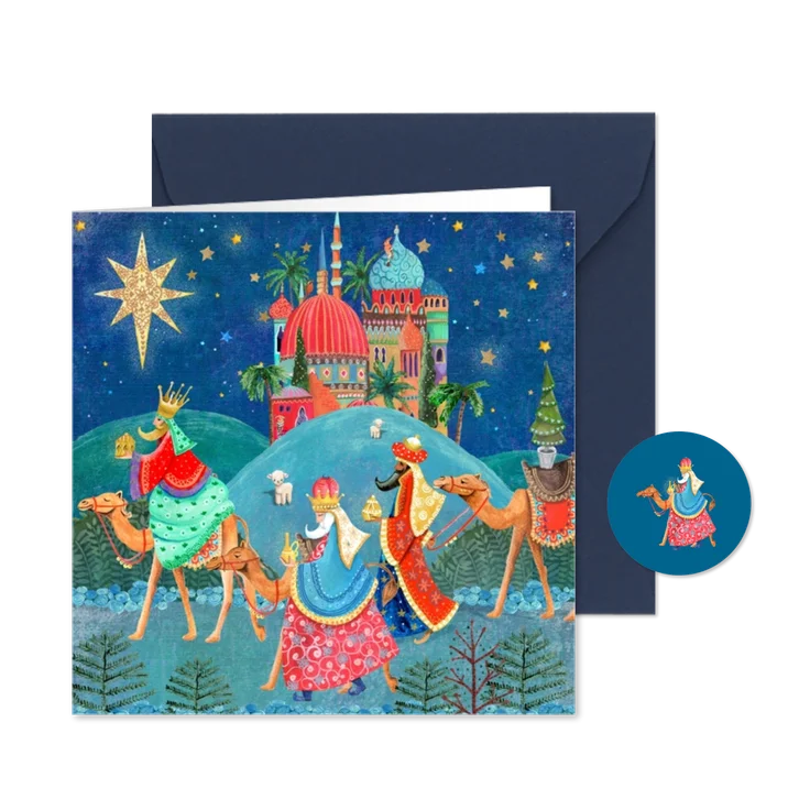 Drie Koningen kerstkaart