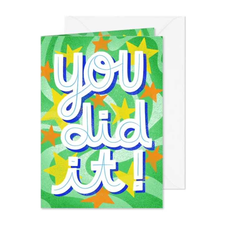 Felicitatie you did it sport winnaar