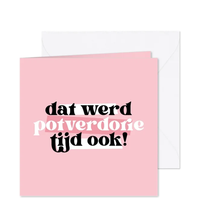 Felicitatiekaart verloving dat werd tijd ook roze