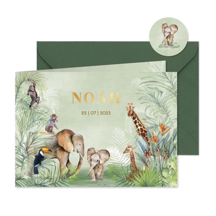 Geboorte dieren in jungle