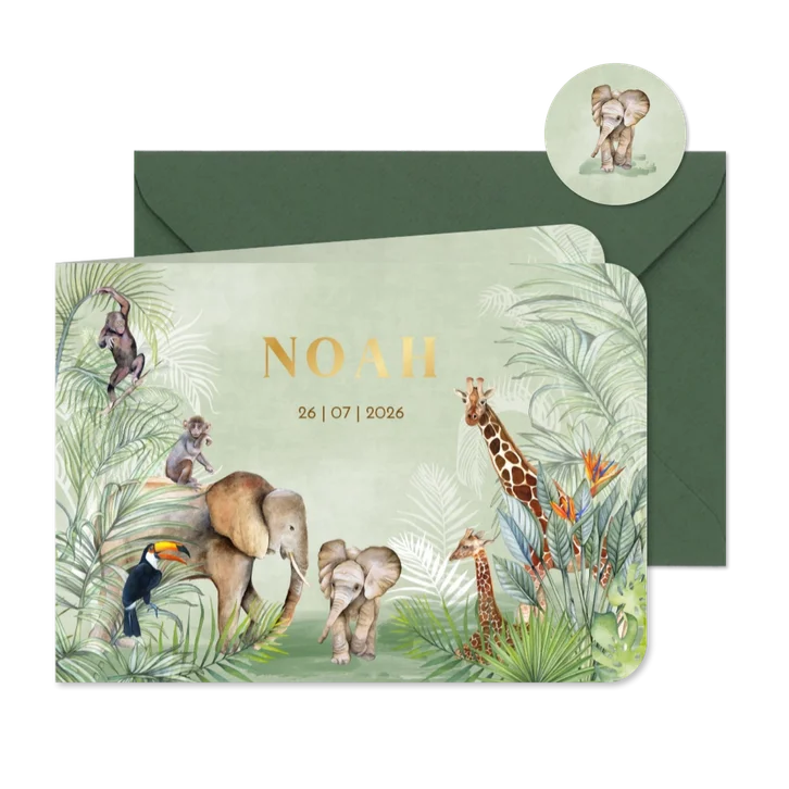 Geboorte dieren in jungle