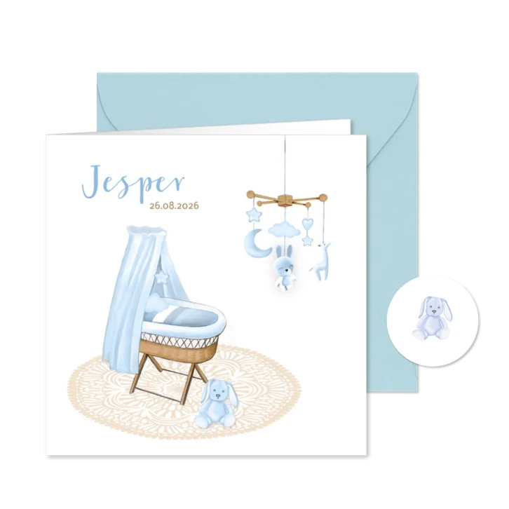 Geboorte wiegje jongen