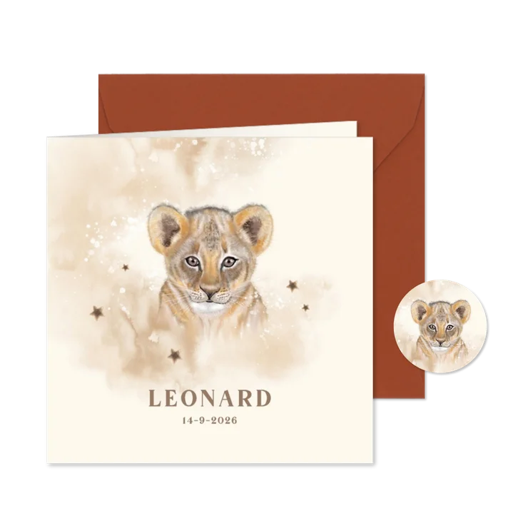 Geboortekaart welpje