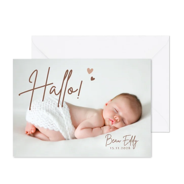 Geboortekaartje met je mooiste babyfoto