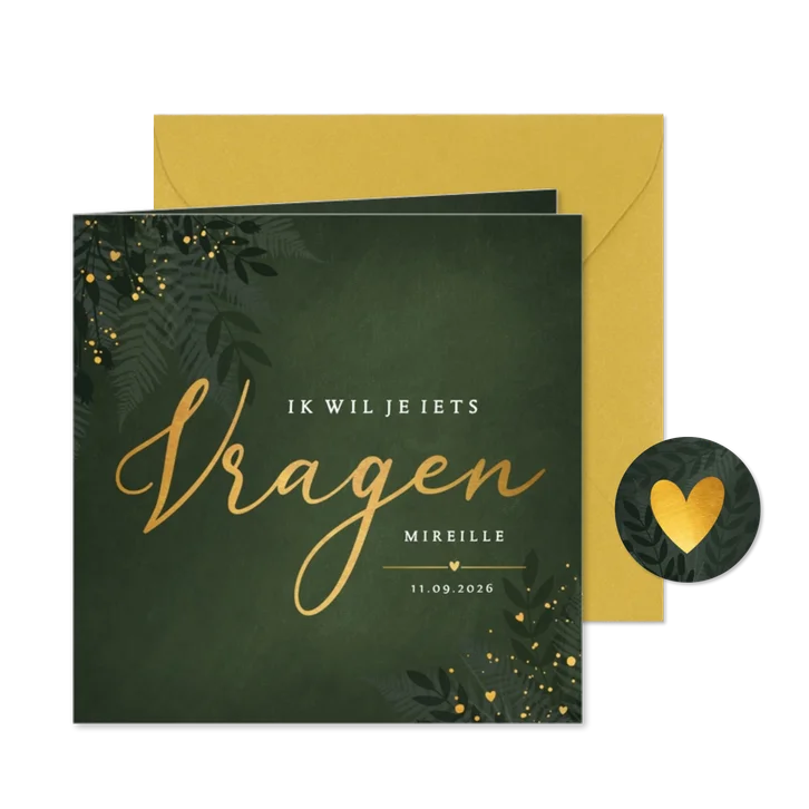 Getuige kaart wil je mijn getuige zijn? botanisch