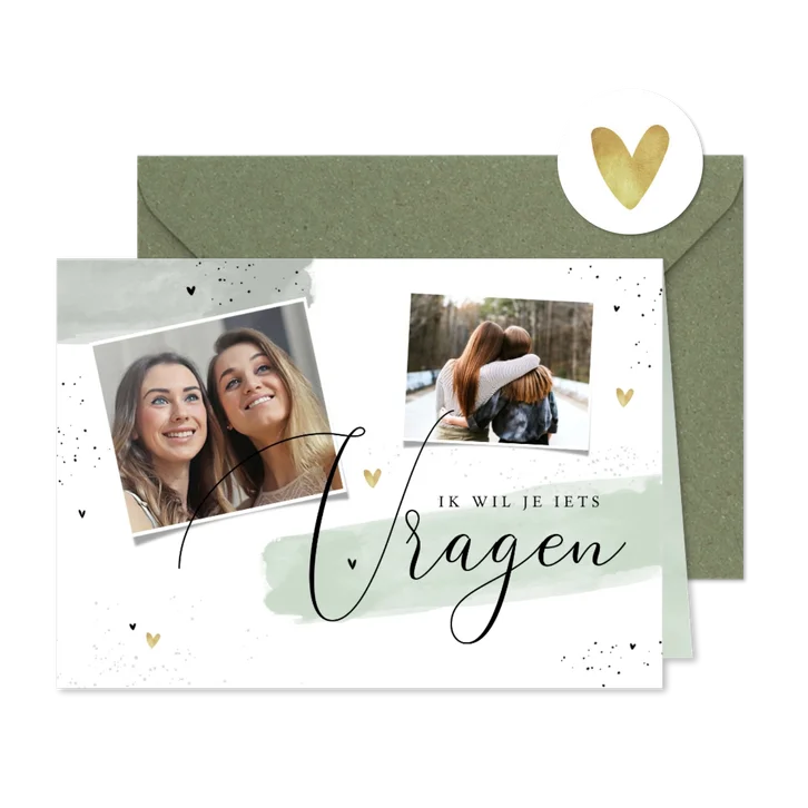 Getuige verf groen mint hartjes foto