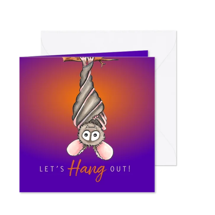 Halloween kaarten Let's hang out!