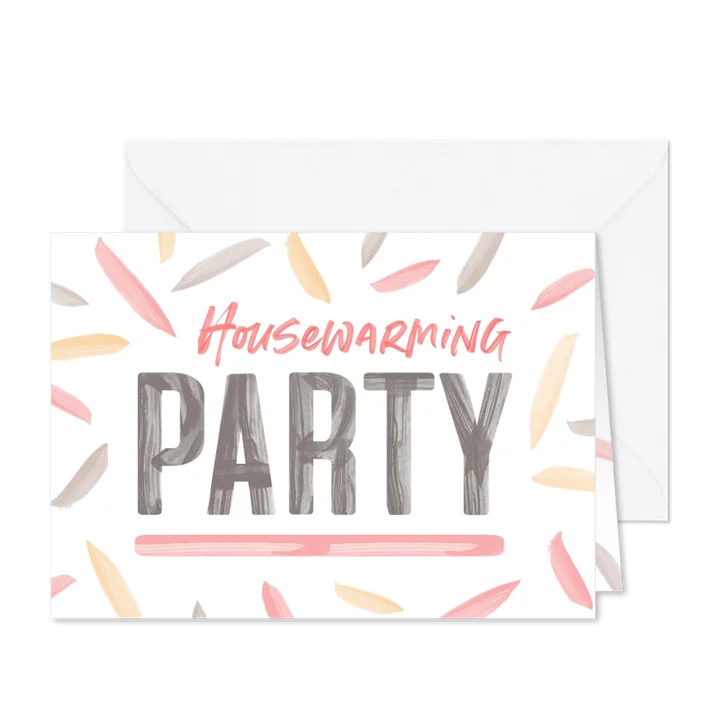 Housewarming uitnodiging verfletters