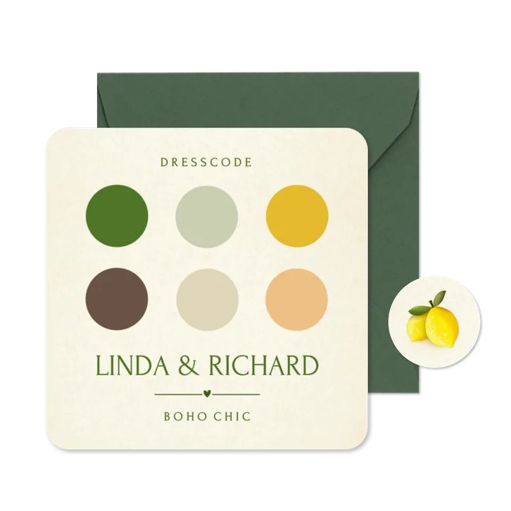 Insteekkaartje dresscode vintage look
