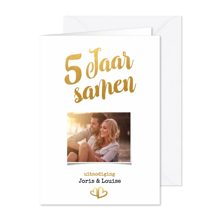Jubileum 5 jaar samen goud - BK