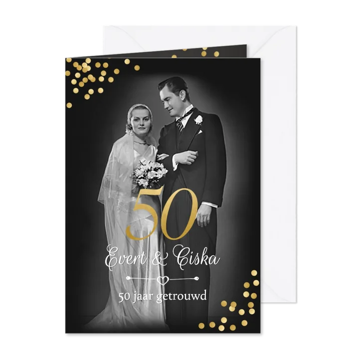 Jubileum 50 jaar getrouwd vroeger en nu