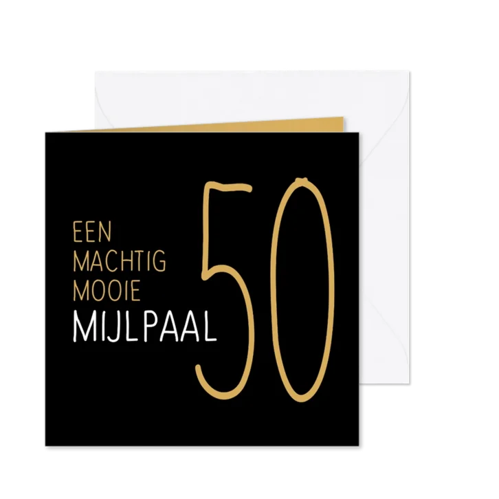 jubileum mijlpaal 50