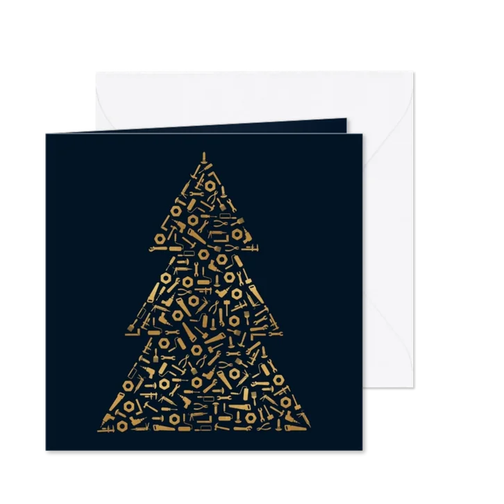 Kerstboom van gereedschap voor klusbedrijf
