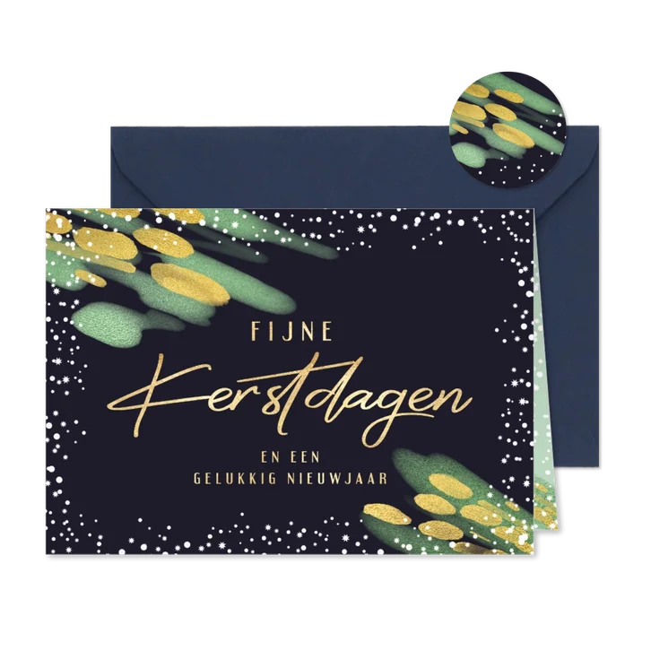 Kerstkaart Fijne Kerstdagen