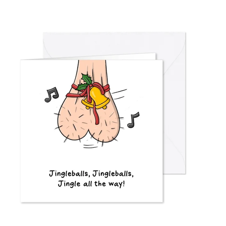 Kerstkaart jingleballs kaart