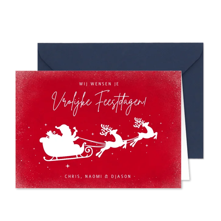 Kerstkaart voor goede doelen - Cliniclowns - Arrenslee