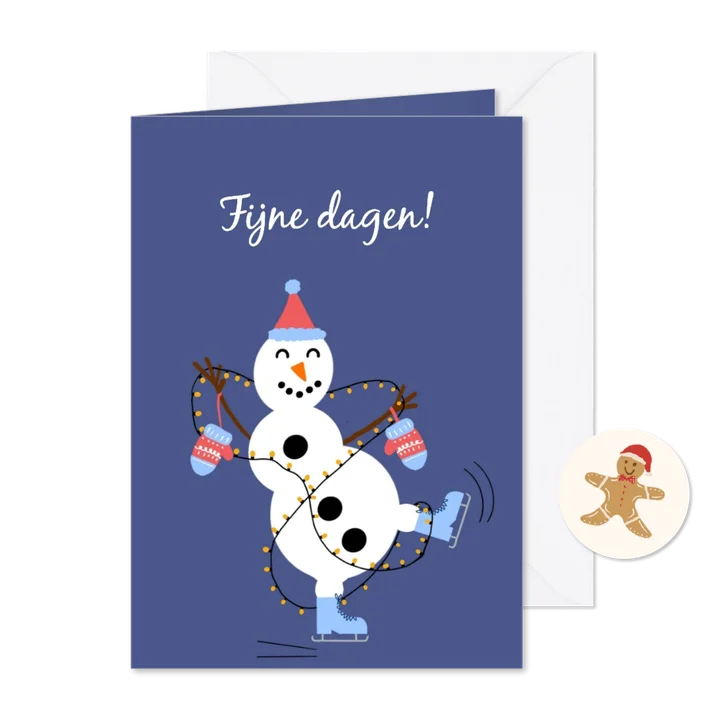 Kerstkaart We wensen jou een vrolijke kerst!