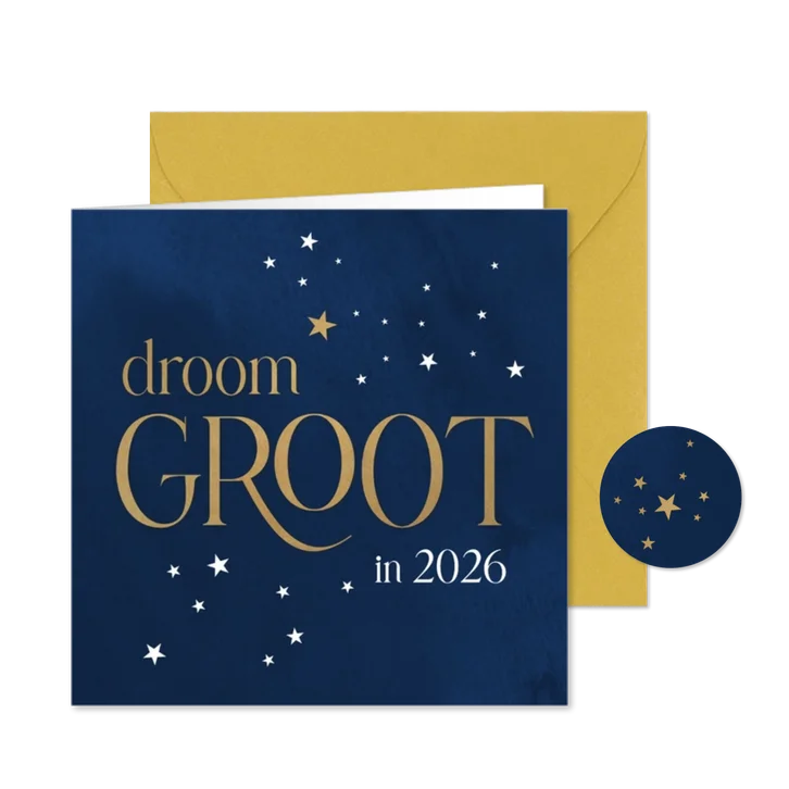 Kerstkaart zakelijk droom groot
