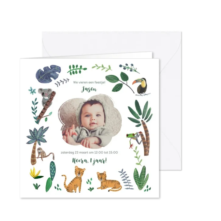 Kinderfeestje dierentuin jungle tijgers