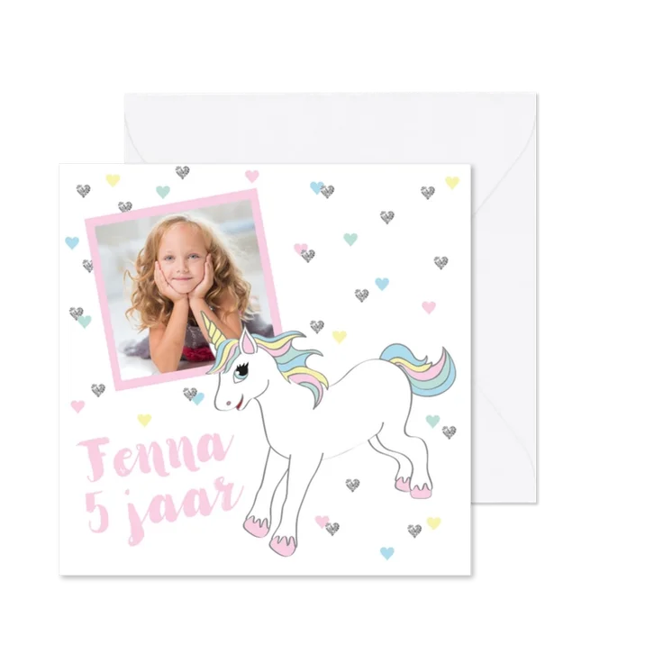 Kinderfeestje eenhoorn foto hartjes