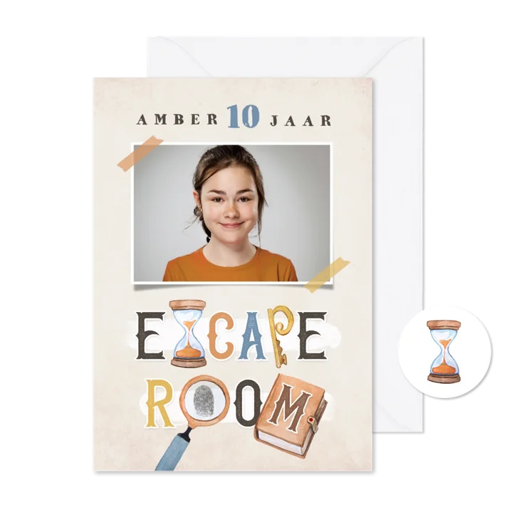 Kinderfeestje escape room jongen meisje detective