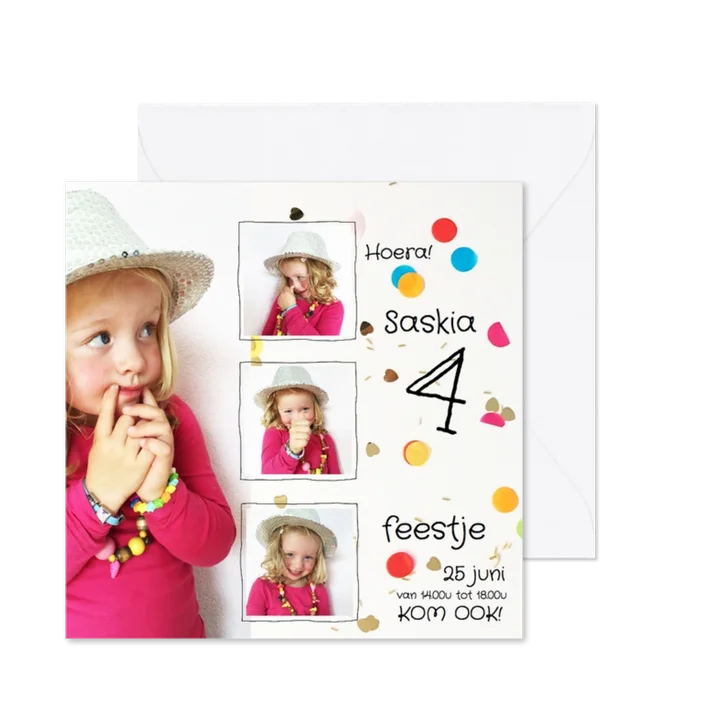 Kinderfeestje feest hartjes