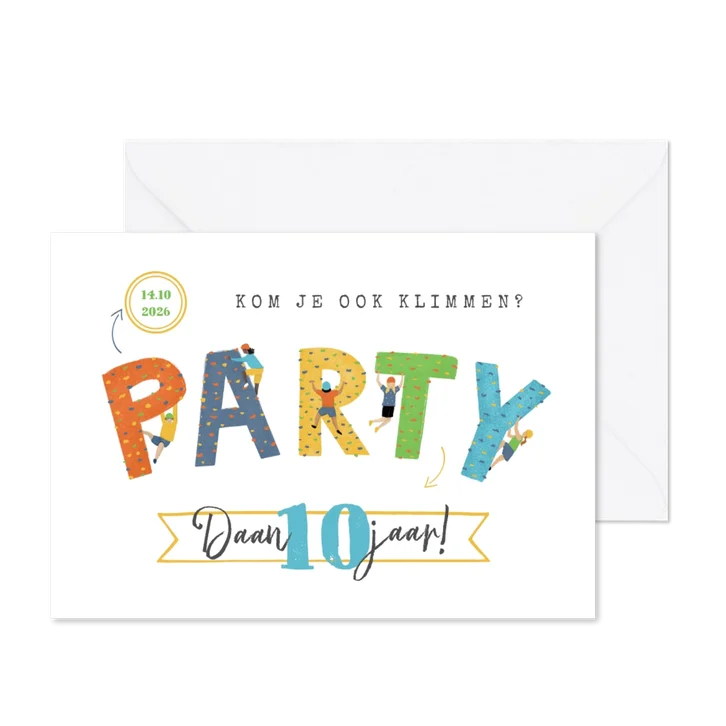 Kinderfeestje klimmen klimfeestje party vrolijk