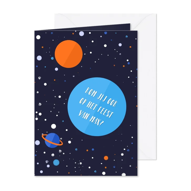 Kinderfeestje Outer Space jongen