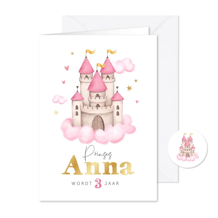 Kinderfeestje prinsessen thema magisch waterverf sterren