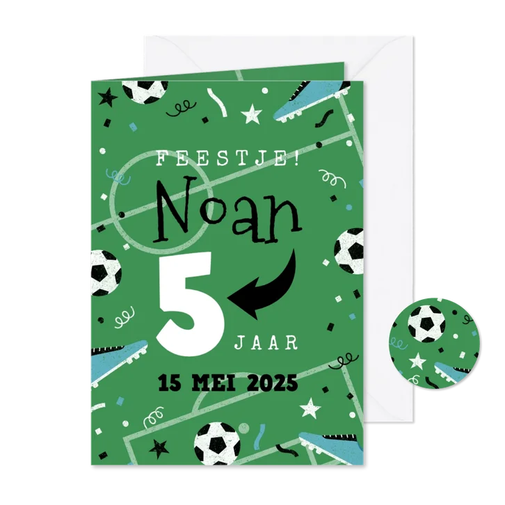 Kinderfeestje voetbalthema aanpasbare leeftijd