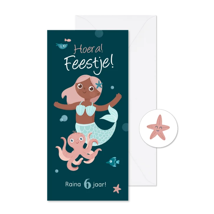 Kinderfeestje zeemeermin vissen octopus thema
