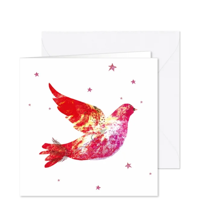 Moderne kaart met vredesduif