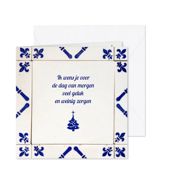 Nieuwjaar spreuk delftsblauw