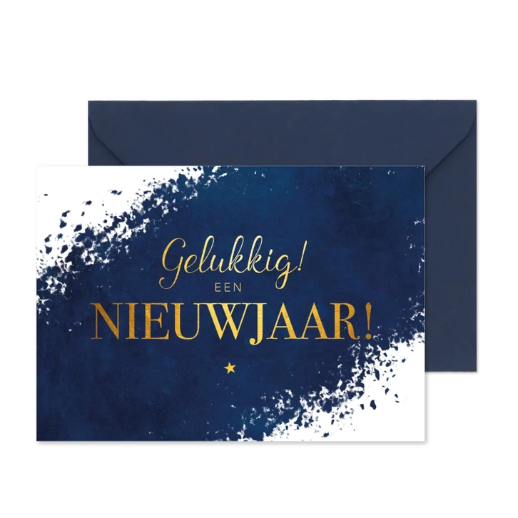 Nieuwjaarskaart Gelukkig een nieuwjaar!