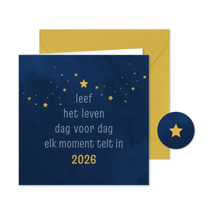 Nieuwjaarskaart met 11je