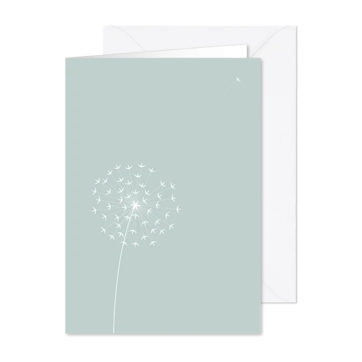 Rouw of condoleancekaart Paardenbloem