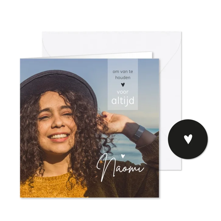 Rouwkaart bedankt Om voor altijd van te houden