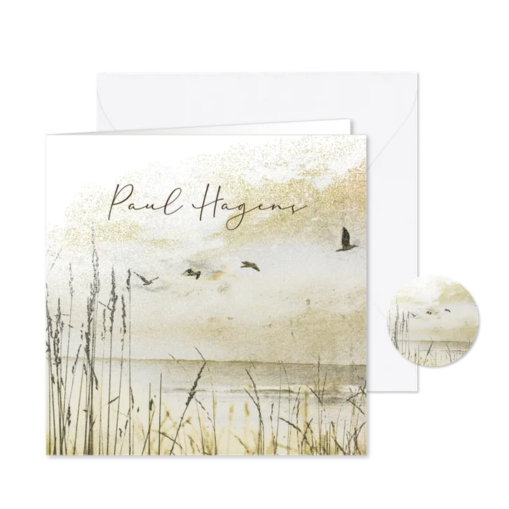 Rouwkaart duinen vogelvlucht