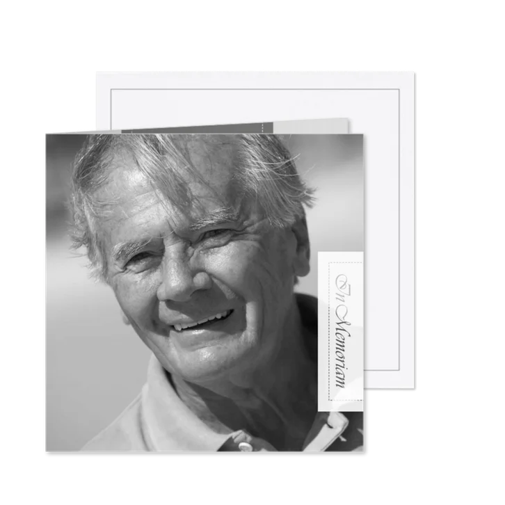 Rouwkaart foto vader