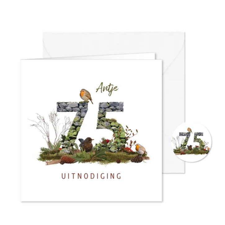 Uitnodiging 75 jaar vogels en bos
