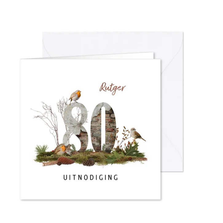 Uitnodiging 80 jaar vogels en bos