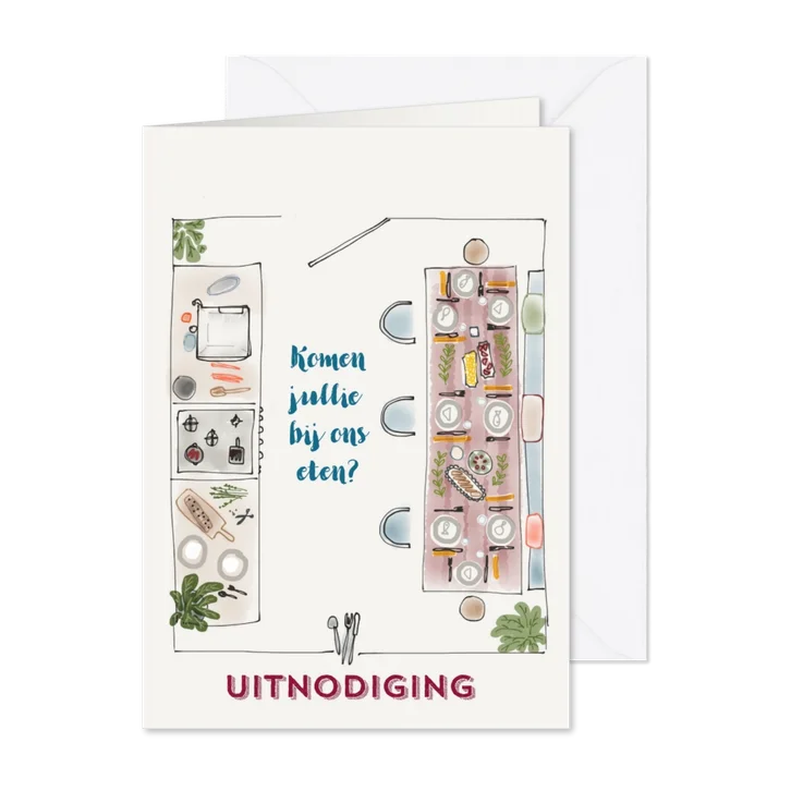 Uitnodiging diner At Home