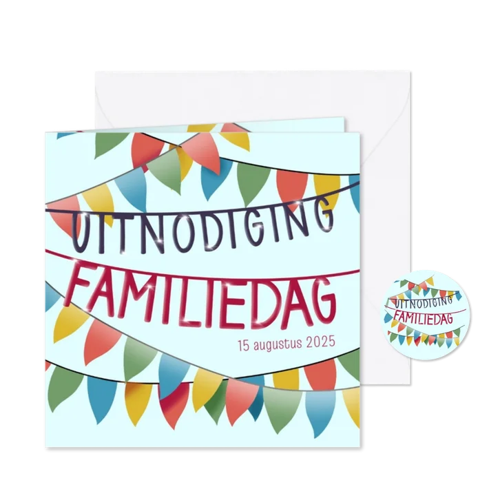 Uitnodiging - Familiedag slingers
