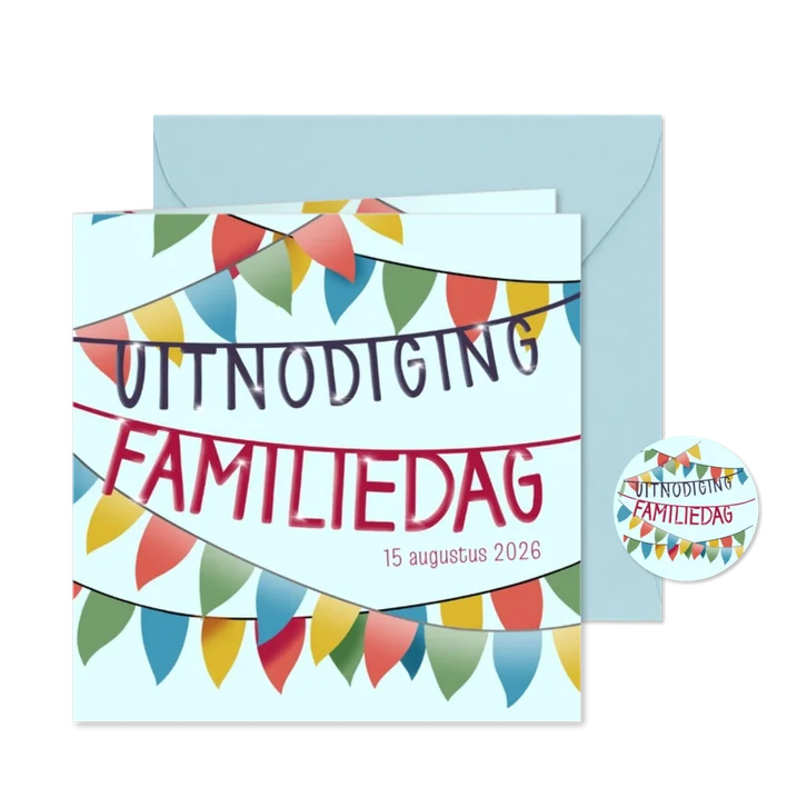 Uitnodiging - Familiedag slingers