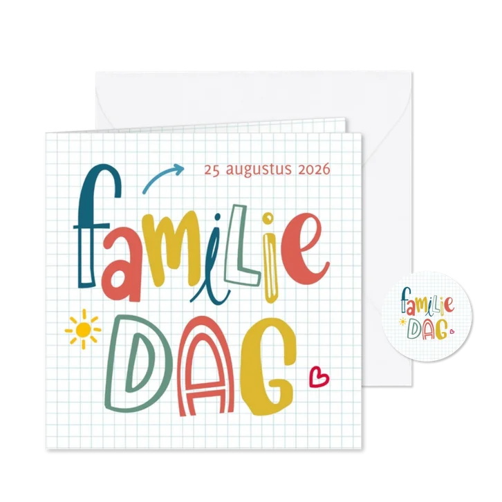 Uitnodiging - Familiedag tekst