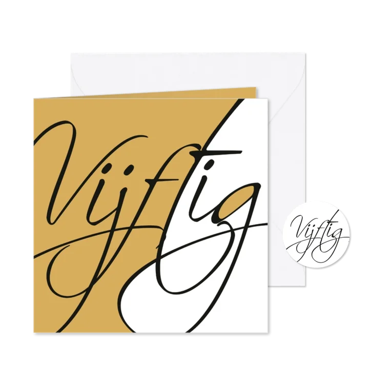 uitnodiging gouden bruiloft