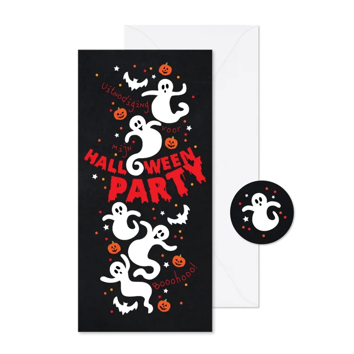 Uitnodiging Halloween party kinderen