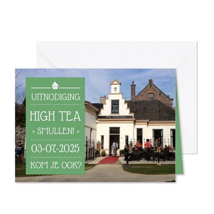 Uitnodiging High Tea Foto