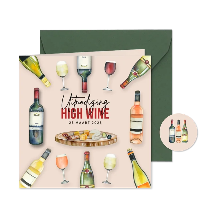 Uitnodiging high wine 